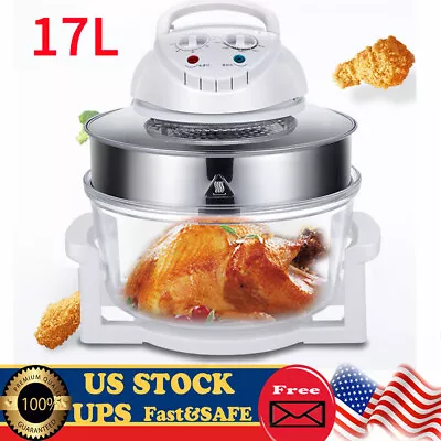 17L Turbo Electric Air Fryer Convection Oven Oil-Less Grill Roaster Bake Cooker • $62.70