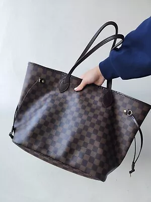 $1350 • Buy Louis Vuitton Neverfull Damiere Ebene Mm