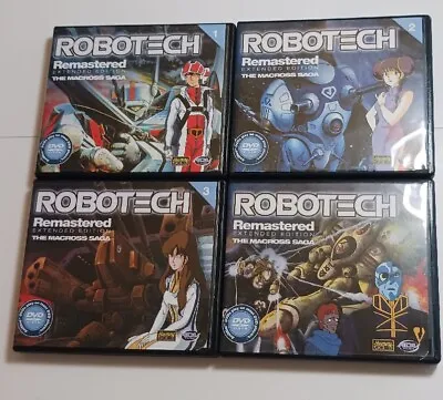 Robotech Remastered Mini DVD Set Of 4 Macross Saga Episodes 1-4 Excellent  • $14.99