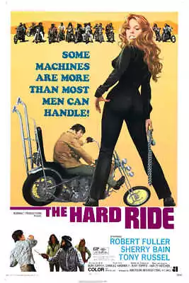 1971 THE HARD RIDE VINTAGE MOTORCYCLE MOVIE POSTER PRINT 36x24 9 MIL PAPER • $39.95