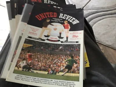 Football Programmes 11manchester United From1983/84season • £4.99