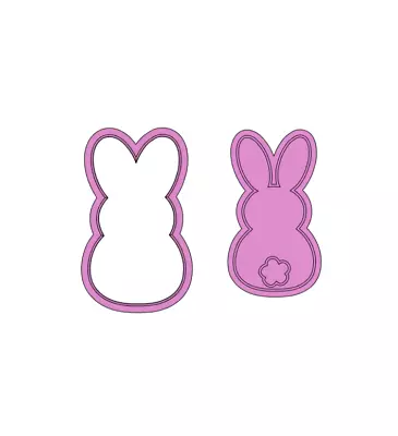 Easter Bunny Cookie Cutter And Stamp • $9.95