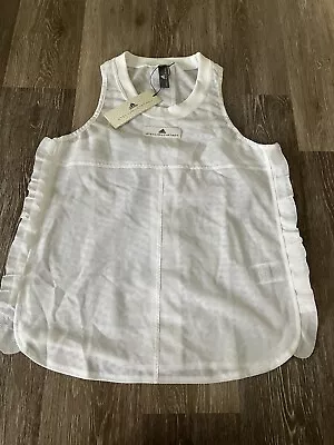 New Adidas Stella McCartney Train Mesh Tank Top White Womens Size Small • $28.99