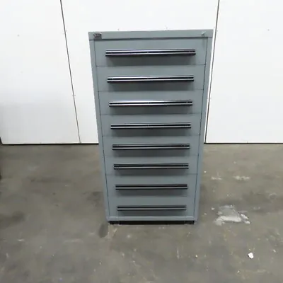 Stanley Vidmar 8 Drawer Industrial Parts Tool Storage Shop Cabinet 30 X 28 X 59  • $1699.99