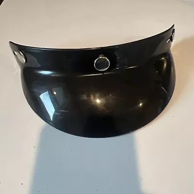 NOS Vintage 3 Snap BLACK Visor Open Face Motorcycle Helmet AHRMA MOTOCROSS • $14.88