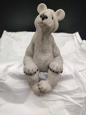 2000 Second Nature Design Quarry Critters Burrito 8  Polar Bear Edge Sitter • $30.40