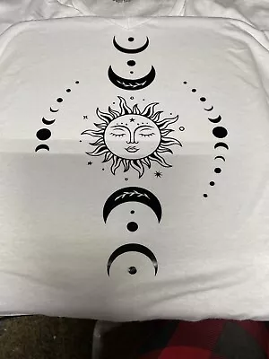 Celestial Sun And Moon Graphic Tee V-Neck • $18