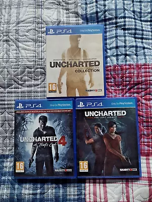 Uncharted (1 2 3 4) And The Lost Legacy Bundle For PS4 (Sony PlayStation 4) • £34.99