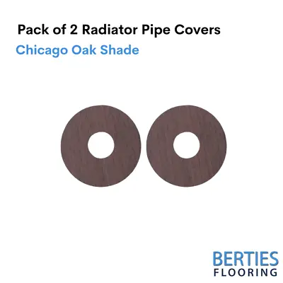 Radiator Pipe Covers Self-Stick Rose Laminate Covers Pack Of 2 Chicago Oak • £9.95