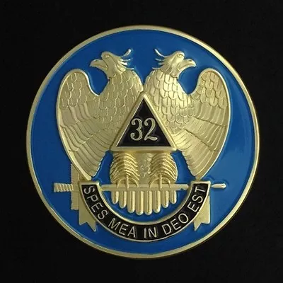 Masonic 32nd Degree Car Auto Emblem (Light Blue) SRA-1 • $4.50