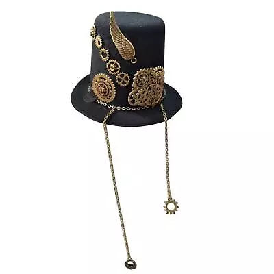 Steampunk Mini Top Hat Hair Clip Gothic Head Gear Fedoras For Women Dress Up • $12.46