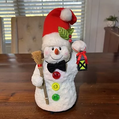 Vintage Rubber Frosty Snowman Light Up & Motion! No Music RARE! Christmas Lights • $28