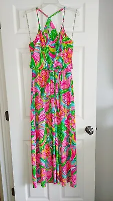 $248 Lilly Pulitzer ROSA Maxi Dress Engineered Multi So A Peeling Medium 🦄 NWOT • £110.99