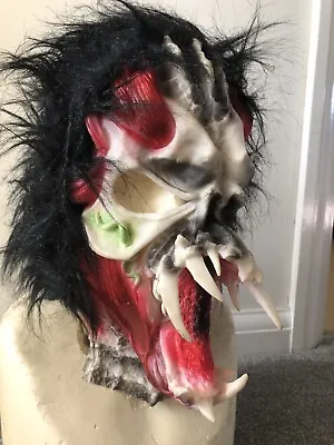£12.99 • Buy Horror Halloween Retro Skull Fanged Demon Soft Vinyl Mask