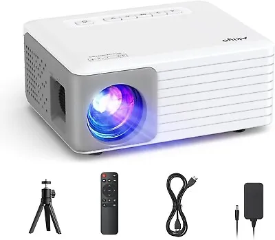 Mini Projector 5000 Lumens AKIYO O1 LED Portable Projector Supports HD 1080P • £34.99