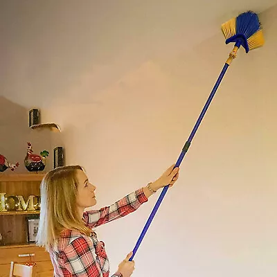 £8.95 • Buy Extendable Cobweb Brush 360°Angled Head Feather Duster Long Telescopic Handle 