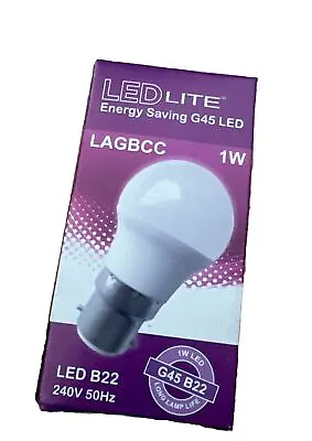 Energy Saving Light Bulb G45 LED B22 Globe 1W Colour Changing • £3.50