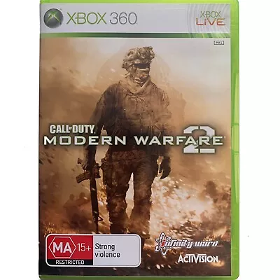 Call Of Duty Modern Warfare 2 XBOX 360 Microsoft COMPLETE W/ Manual COD MW2 PAL • $12.95