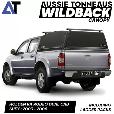 Wildback Canopy W/ Racks For Holden Rodeo RA Dual Cab (2003 - 2008) Not Canvas • $1299