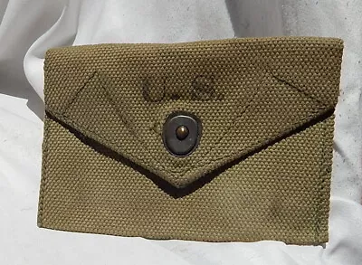 WW2 1945 US Army USMC Soldier's First Aid Khaki Pouch • $24.95