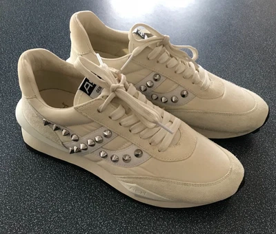 £22 • Buy ASH London Cream Studded Sneakers / Trainers UK Size 6