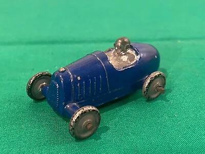 1930's C.A.W. Slush Cast Midget Racer Toy Car With Driver - Blue #2 • $38