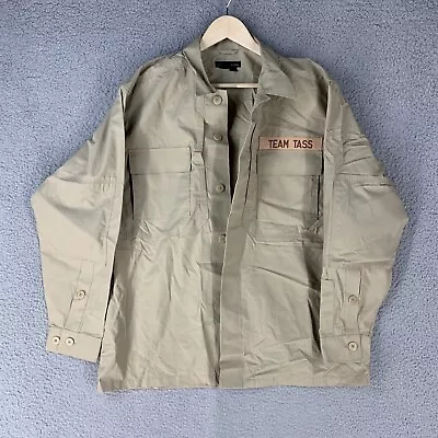 5.11 Tactical Series Jacket Large Ripstop Beige Military Field Button Shacket • $27.97