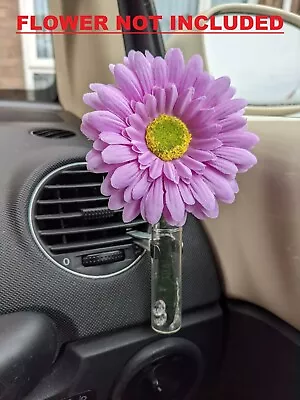 Clip On Vase Fits Any Dashboard Air Vent Decoration Motorhome Car UK • £7.97