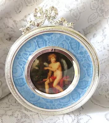 £20 • Buy Newbridge 9  Elaborate French Rococo Style Round Silver Plated Photo Frame