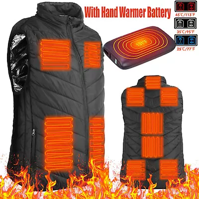 Heated Coat Winter Body Warm Electric USB Vest Jacket Men Women Thermal Heating • $32.69