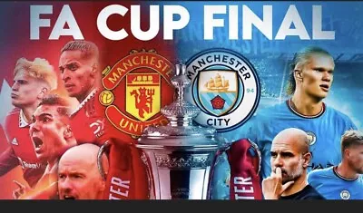 FA Cup Final Manchester City V Manchester Utd 25/5/24 Pre Order Programme • £10.75
