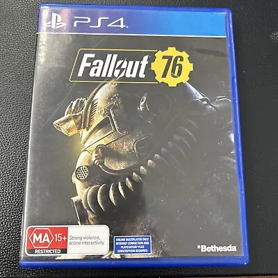 Fallout 76 - Playstation 4 PS4 Game - Complete With Manual • $10