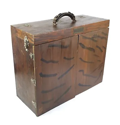 Vintage 1950's Wood Laboratory Equipment Carrying Case Box A.S. Aloe Co • $55