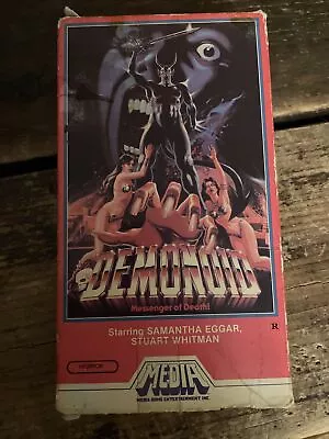 Demonoid Messenger Of Death VHS HTF 80'S Horror Media Release Both Flaps  • $40