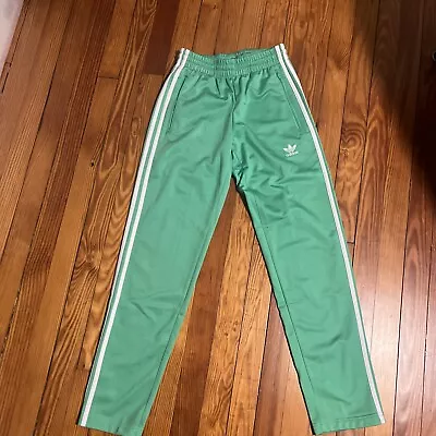 Adidas Originals Trefoil 3 Stripes Adi-Firebird Track Pants Green Mens XS • $19
