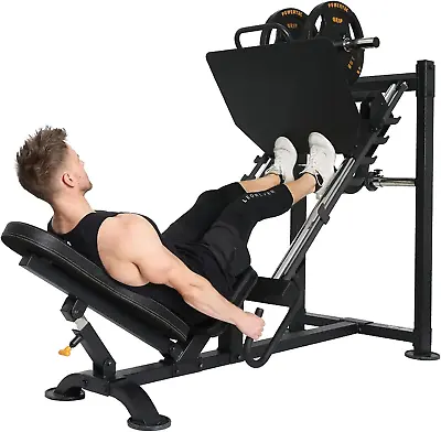 Leg Press Machine 1000 LB Weight Capacity Black - Professional Exercise Equipm • $2298.94