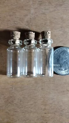 Mini Glass Cork Vial Potion Perfume Fragrance Bottles DIY • $9.99