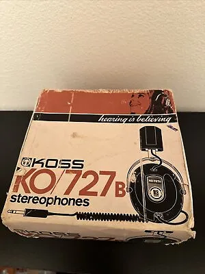 Vintage Koss KO 727B Professional Stereophonic Headphones Ham 1/4  Jack • $40