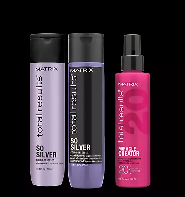 Matrix Total Results - So Silver Duo (300ml) & Miracle Creator 200ml • £30.19