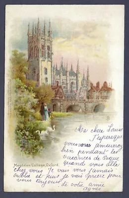 Magdalen College Oxford - Raphael Tuck UDB Vignette Postcard • £5.50