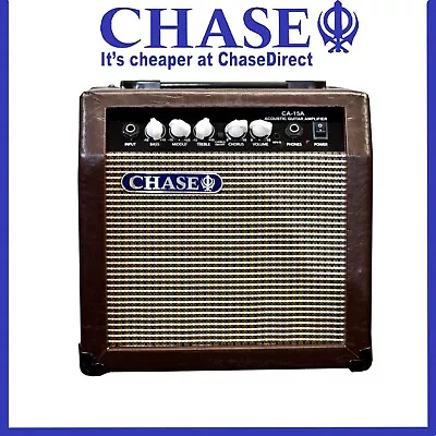 Chase CA15A Deluxe 15W Guitar Combo Powerful Amplifier | Acoustic Guitar Amp ~ • £99.99