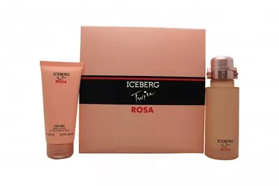 Iceberg Twice Rosa Gift Set 125ml Edt + 100ml Body Lotion - Women's For Her. New • £17.83