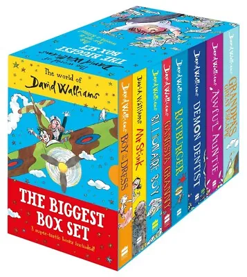 The World Of David Walliams: The Biggest 8 Books Collection Box Set NEW • £39.49