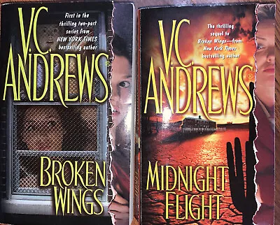 $8 • Buy V C Andrews BROKEN WINGS Series Complete Paperback 2 Books Midnight Flight
