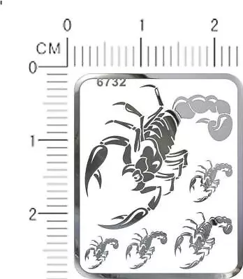 Chrome(metal) Decals Scorpion For Different Scales Model Kits (Silver) 6732 • $4.99