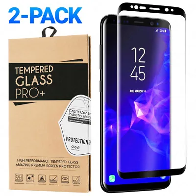 2-Pack Tempered Glass For Samsung Galaxy S8 S9 Plus Note 8 9 Screen Protector • $7.98