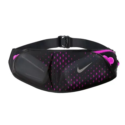 $23.99 • Buy NEW Nike Double Flask Running Sports Belt 20 Oz OSFM Black/Pink