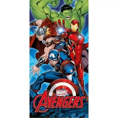 Avengers Marvel Towel Beach Swimming Holiday 100% Cotton T2 140 X 70cm • £14.99