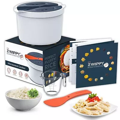 Microwave Rice Cooker Steamer And Pasta Cooker With Strainer - Mess-Free Desi... • $52.87