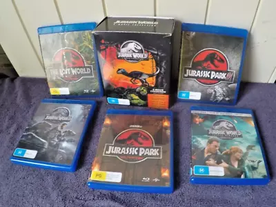 Jurassic World  5 Movie Collection Blu-Ray Box Set Very Good Condition • $25